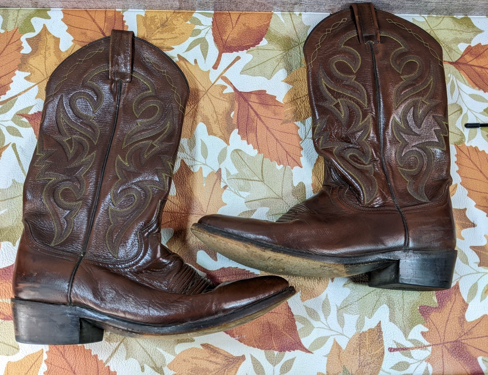 no minimum Milwaukee Post Dan Leather D 9 Size Men's #2111 Boots Cowboy Western Men no minimum Milwaukee Post Dan Leather D 9 Size Men's #2111 Boots Cowboy Western Men