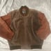 U2 Wear Me Out Men's Soft Two Toned Leather Bomber Jacket Men's Large LongSleeve