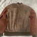 U2 Wear Me Out Men's Soft Two Toned Leather Bomber Jacket Men's Large LongSleeve