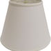 Cloth & Wire Slant Deep Empire Hardback Lampshade -White Washer Fitter #M-49183