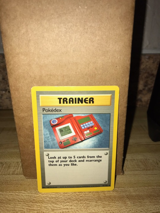 Pokédex Base Set Trainer Card