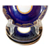 Vintage Set Of 5 Porcelain Lomonosov Cobalt 22k Soviet Blue USSR SAUCERS ONLY