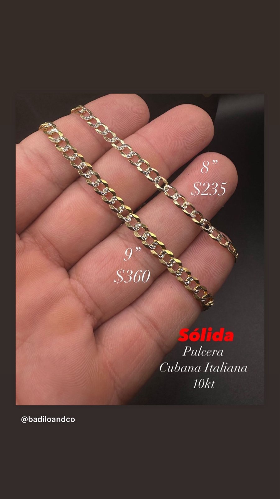 cuban link bracelet