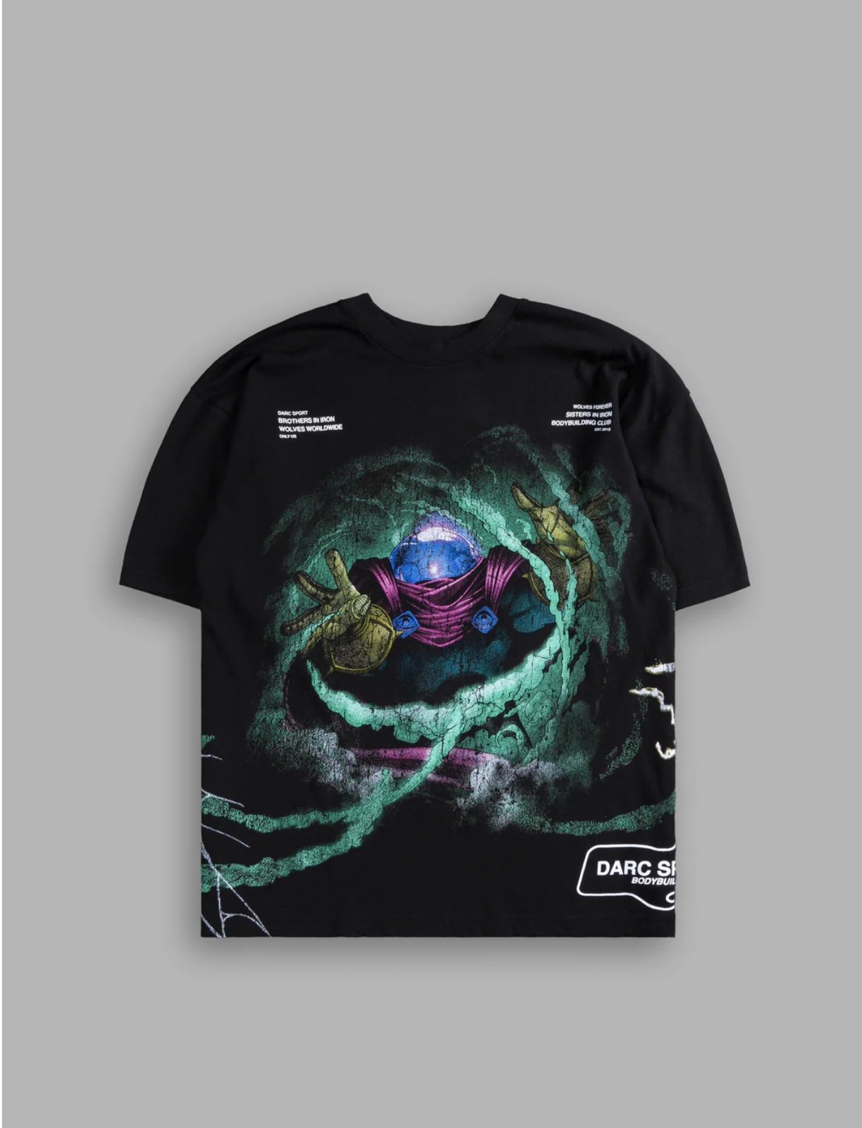 Darc Sport Great Power ADVERSARY OVERSIZED TEE BLACK L