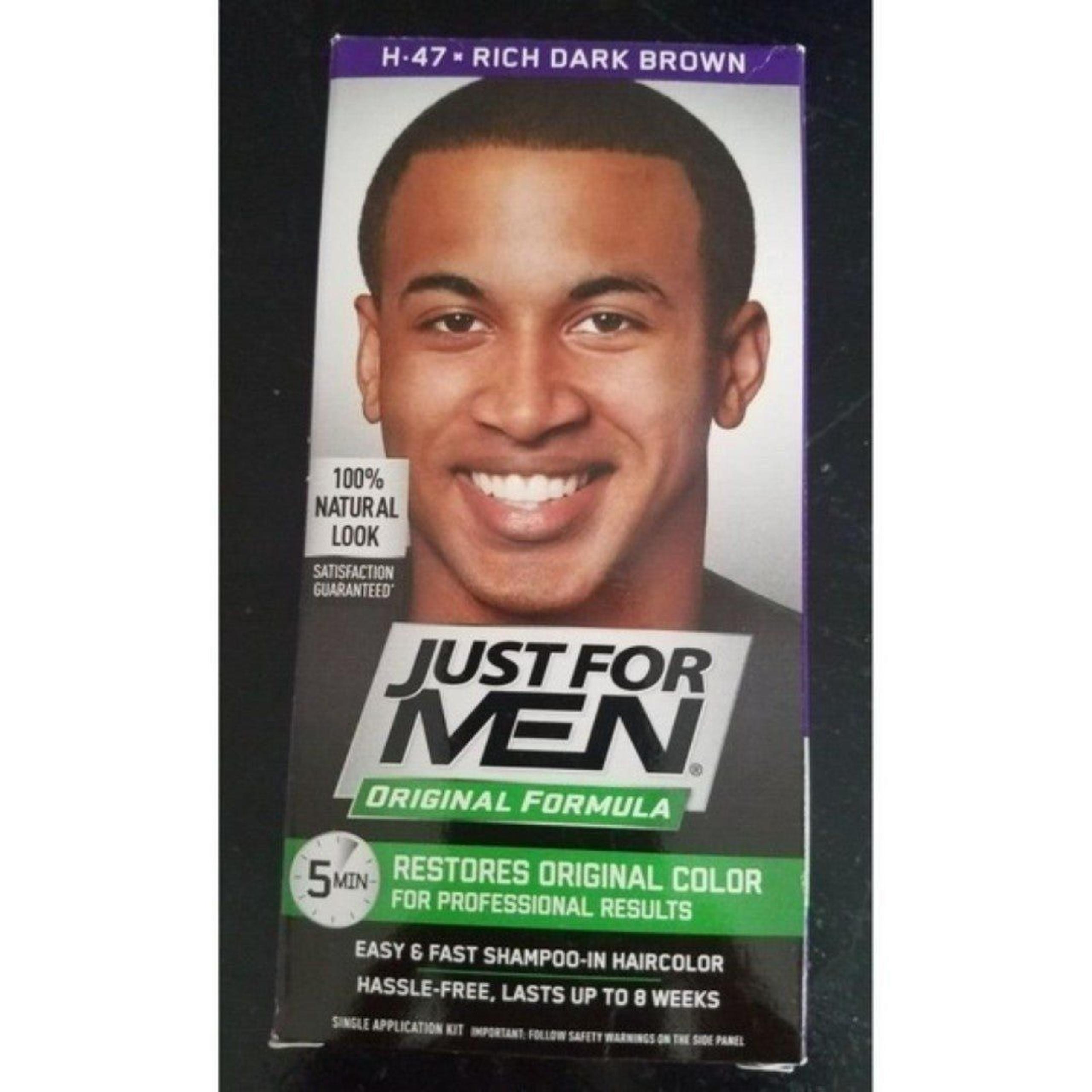 Just For Men Original Formula Shampoo-in Hair Color Dye (#H-47 Rich Dark Brown)
