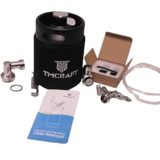TMCRAFT 64oz Growler Tap System, Pressurized Stainless Steel Mini Keg