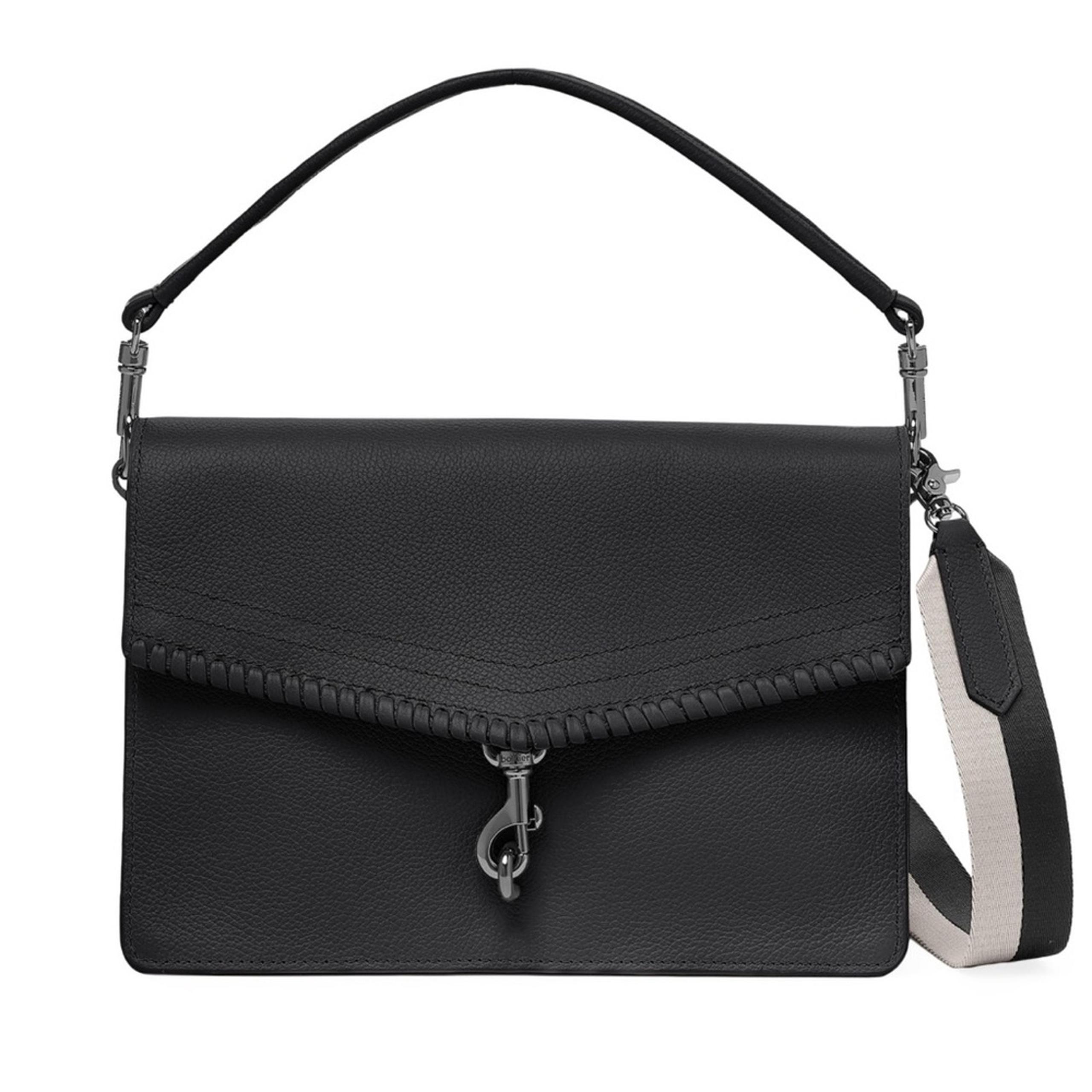 #BOTKIER New York Trigger Flap Top Handle Bag Black NWT
