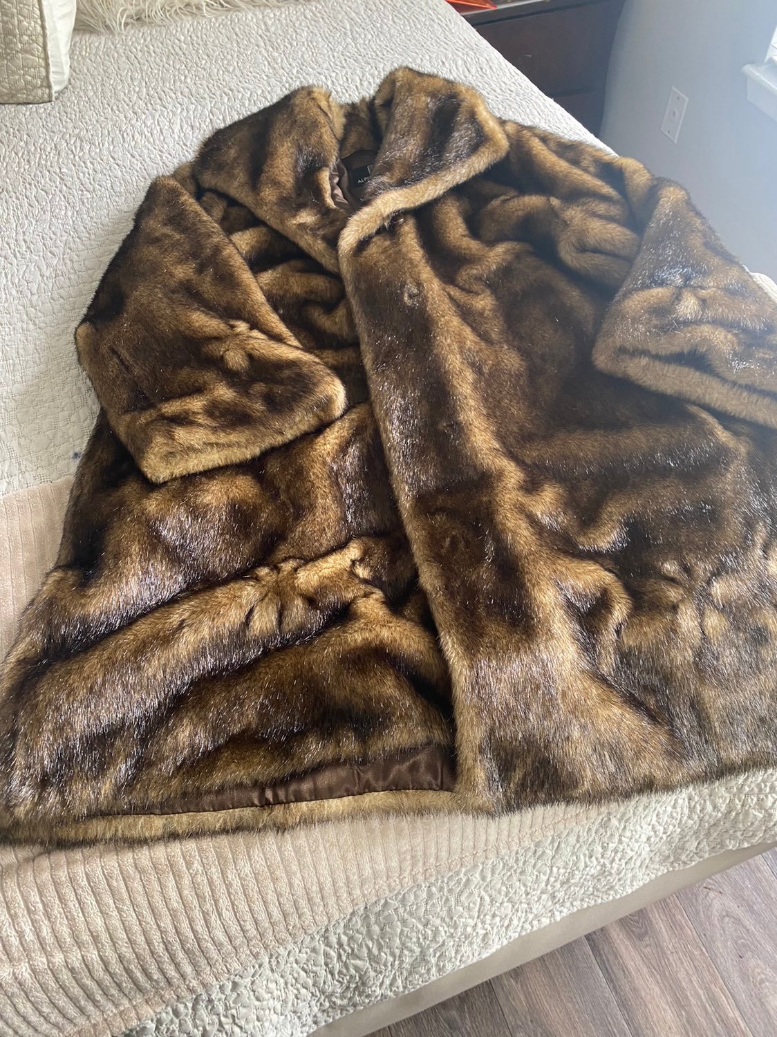 faux fur trench coats