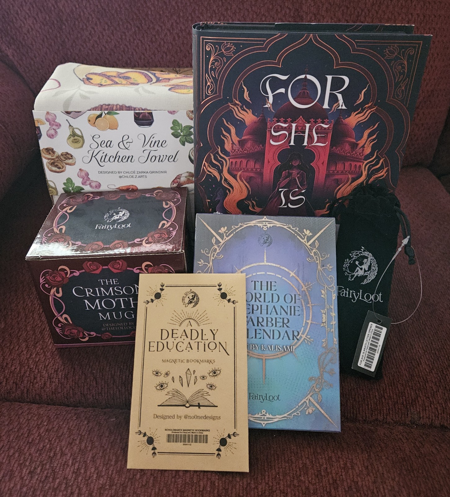 Fairyloot November 2024 YA Monthly box - For She is Wrath