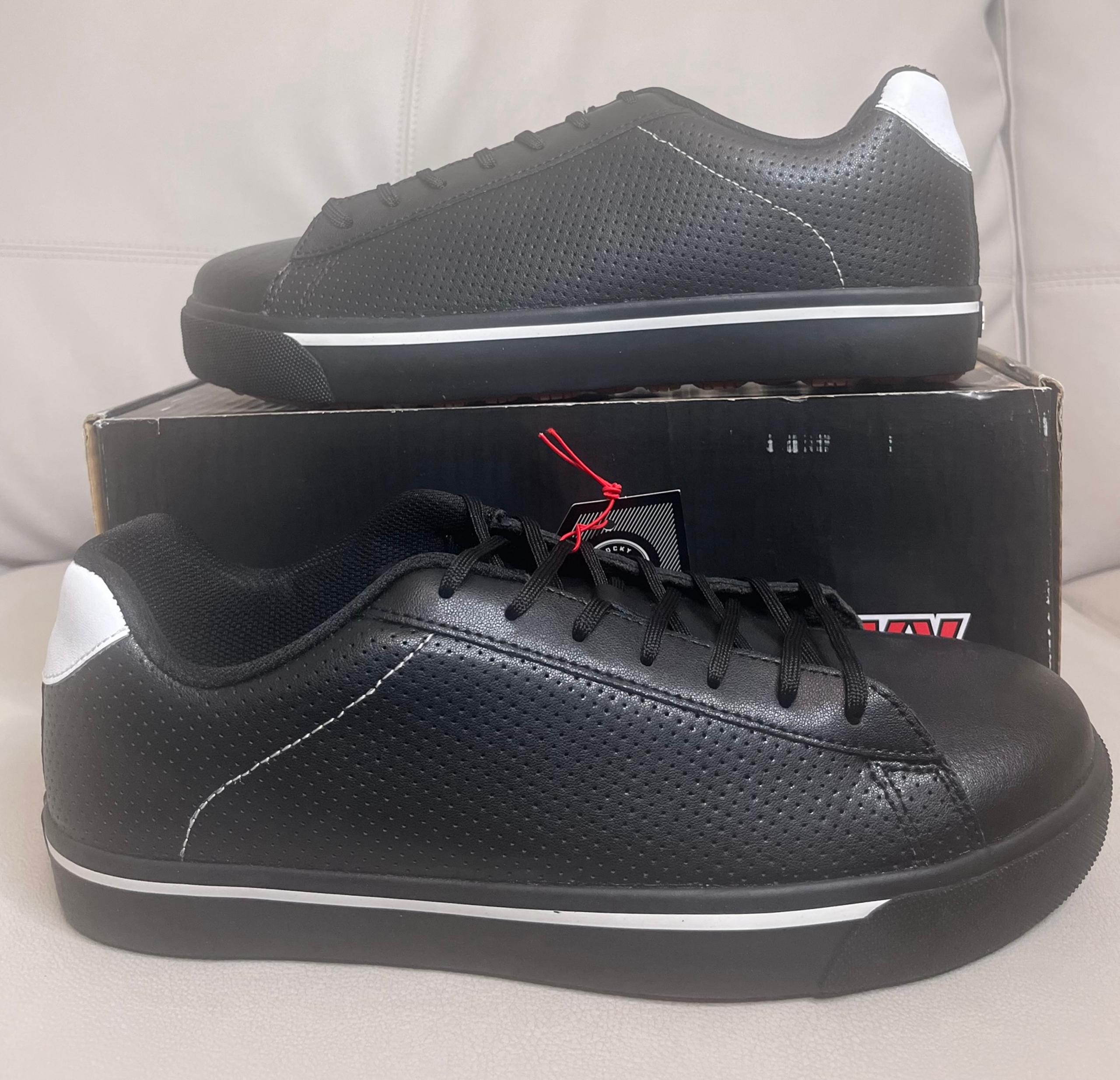 Rocky SR Composite Toe Black Casual Safety Work Shoes Mens Size 10.5 NEW