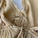 Free People Women's Floral Embroidered Tassel V-Neck Midi Dress Yellow Size L