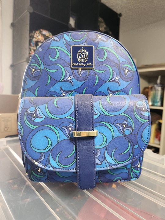 *NEW* Disney Club 33 Loungefly mini Backpack Le Salon Nouveau Stained Glass