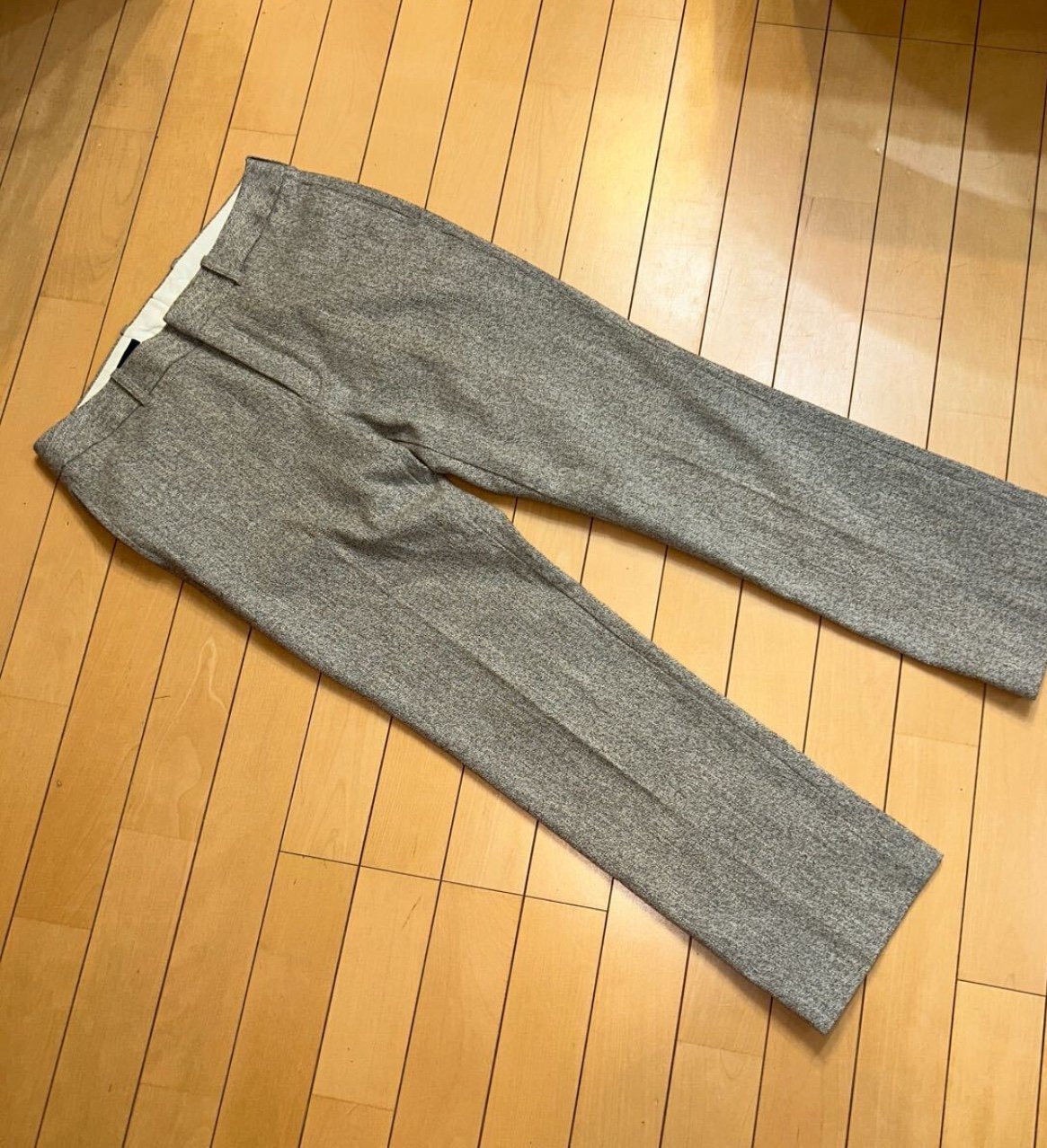 45rpm Men's 30 waist Grey wool trousers
