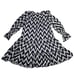 POMANDER PLACE V-Neck Ikat Kenzo Tiered Flowy Dress Medium Coastal Preppy