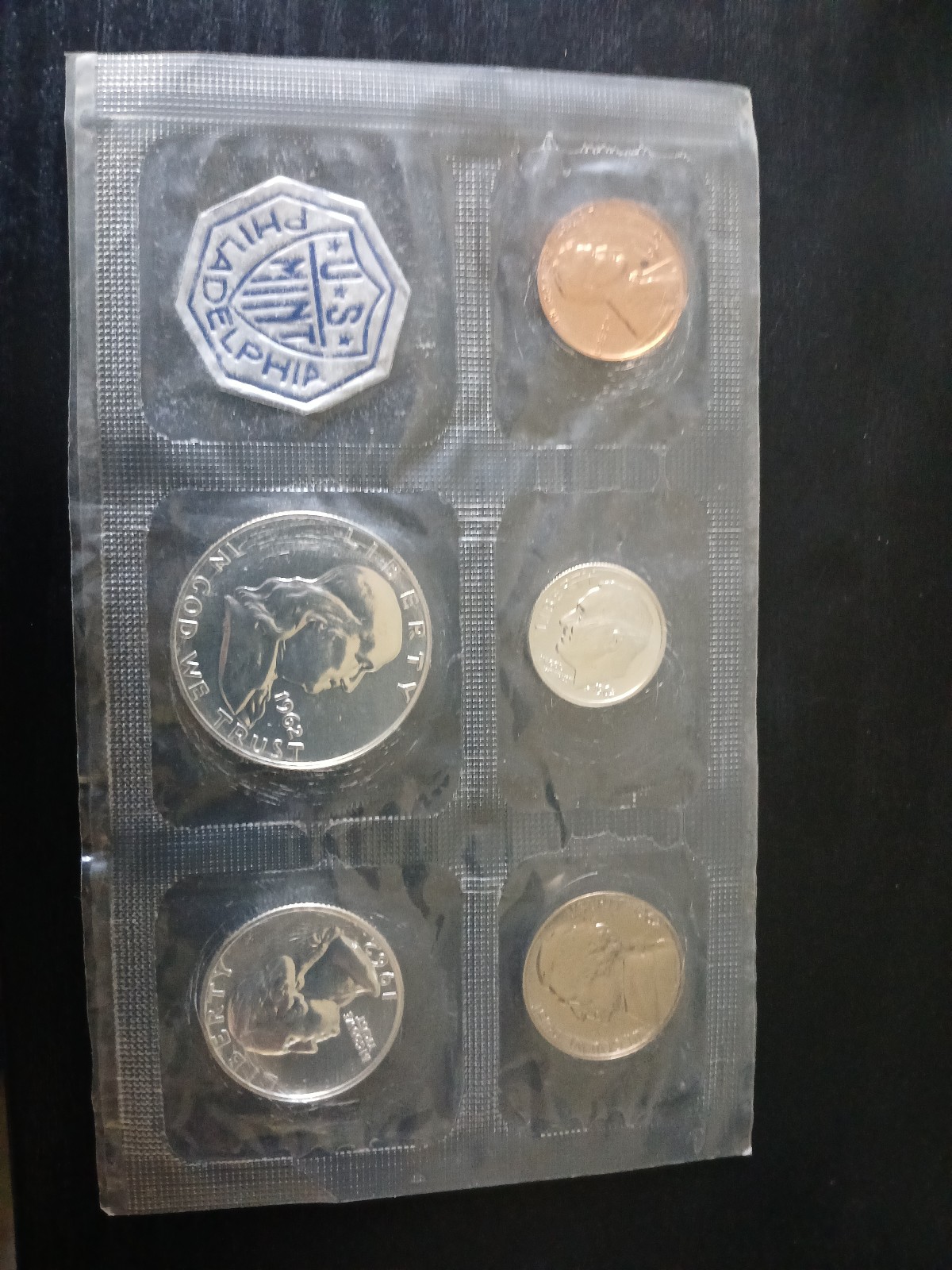 1962 P franklin 5 coin set
