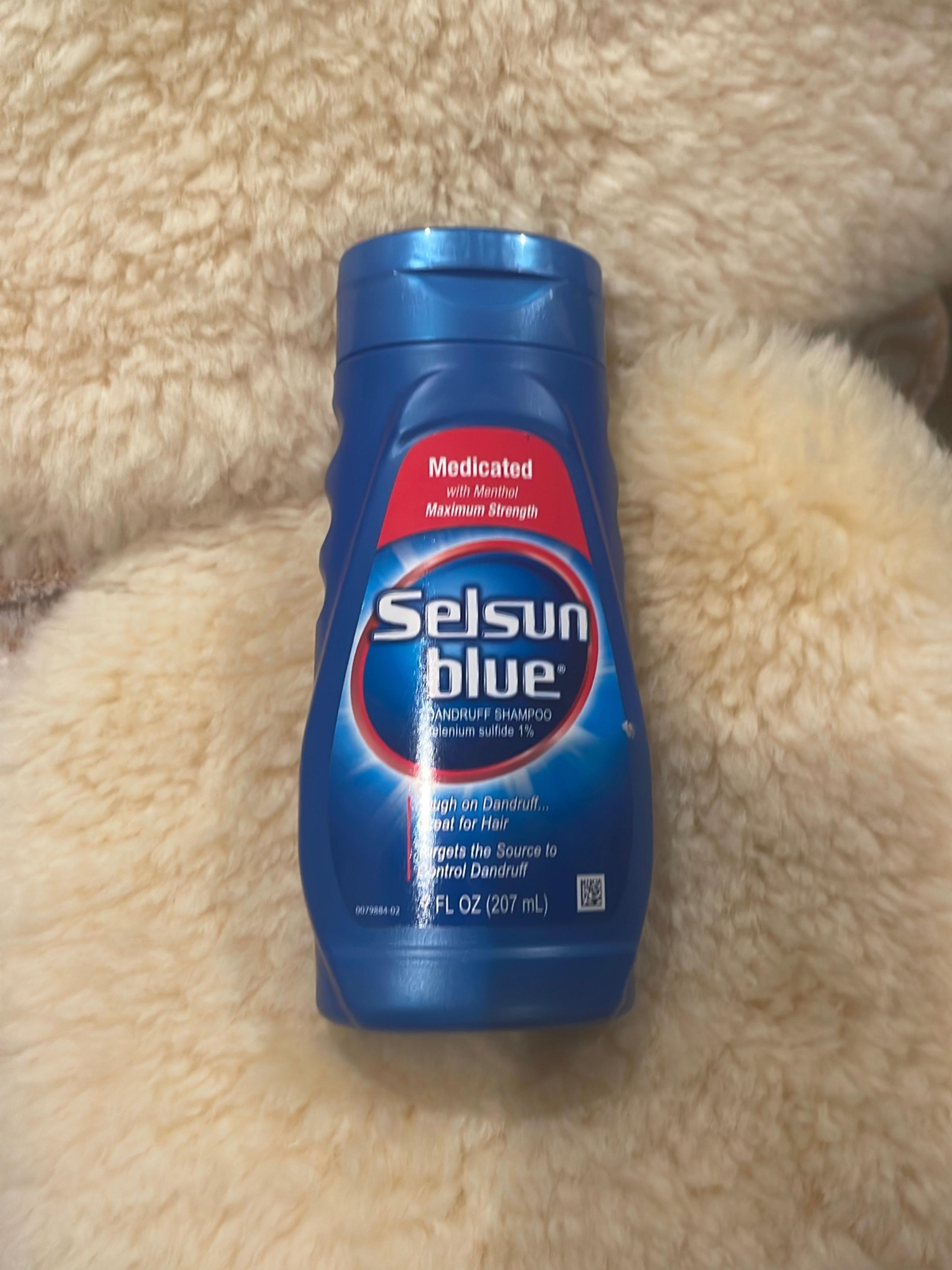 Selsun Blue medicated w menthol maximum dandruff shampoo selenium sulfide 1% 7oz