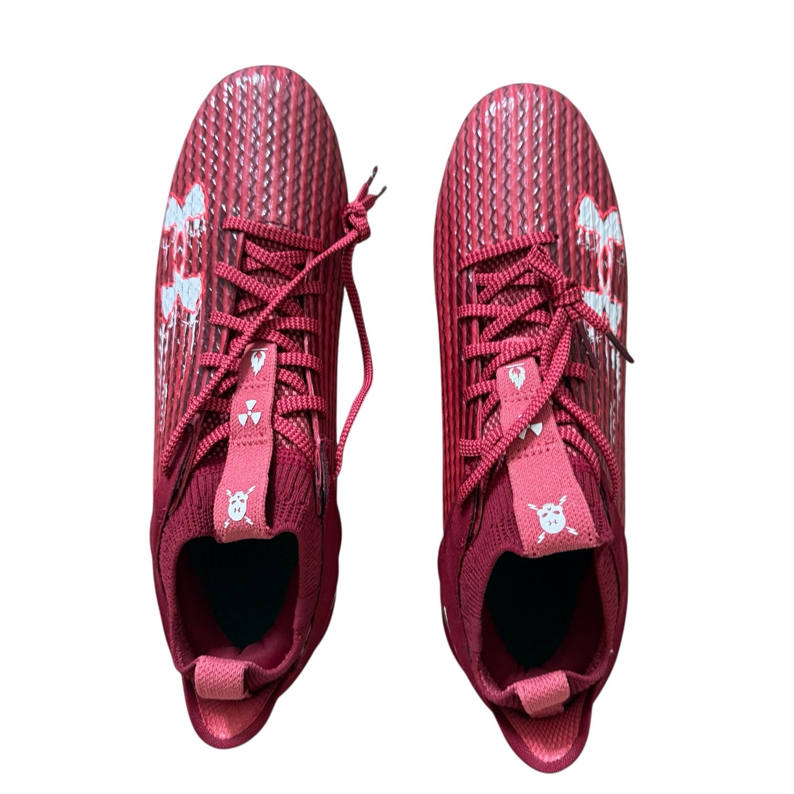 Under Armour Men’s Dark Red Football Cleats New without Tags. Never Worn
