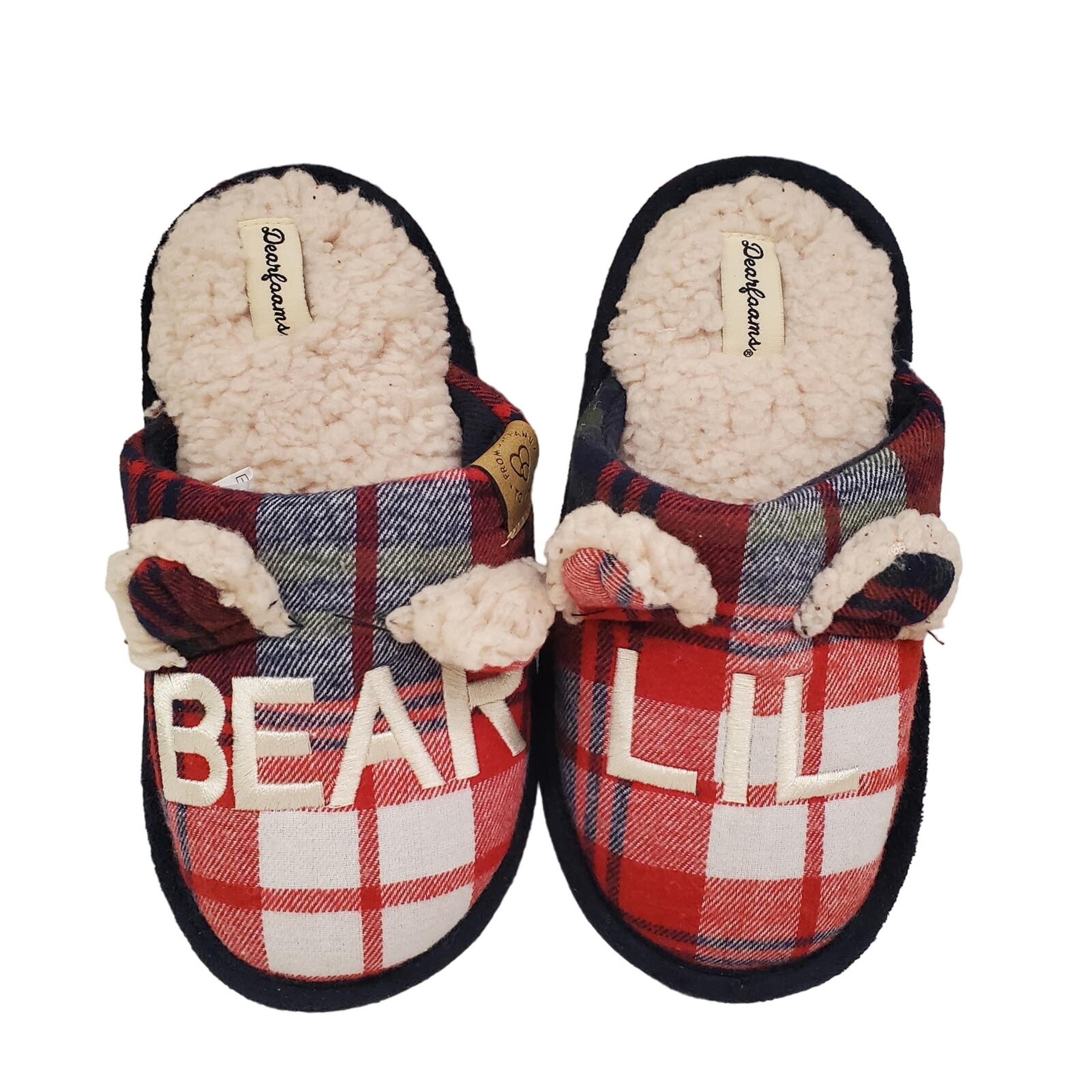 Dearfoams Memory Foam Baby Bear Slippers Limited Edition Size 9 Months Baby