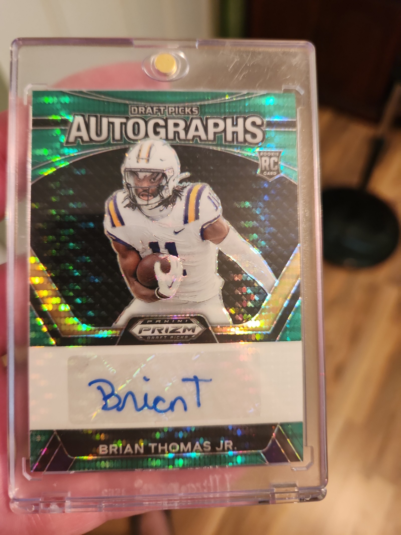 2024 Panini Prizm Brian Thomas Jr Draft Picks Autographs numbered 14/25