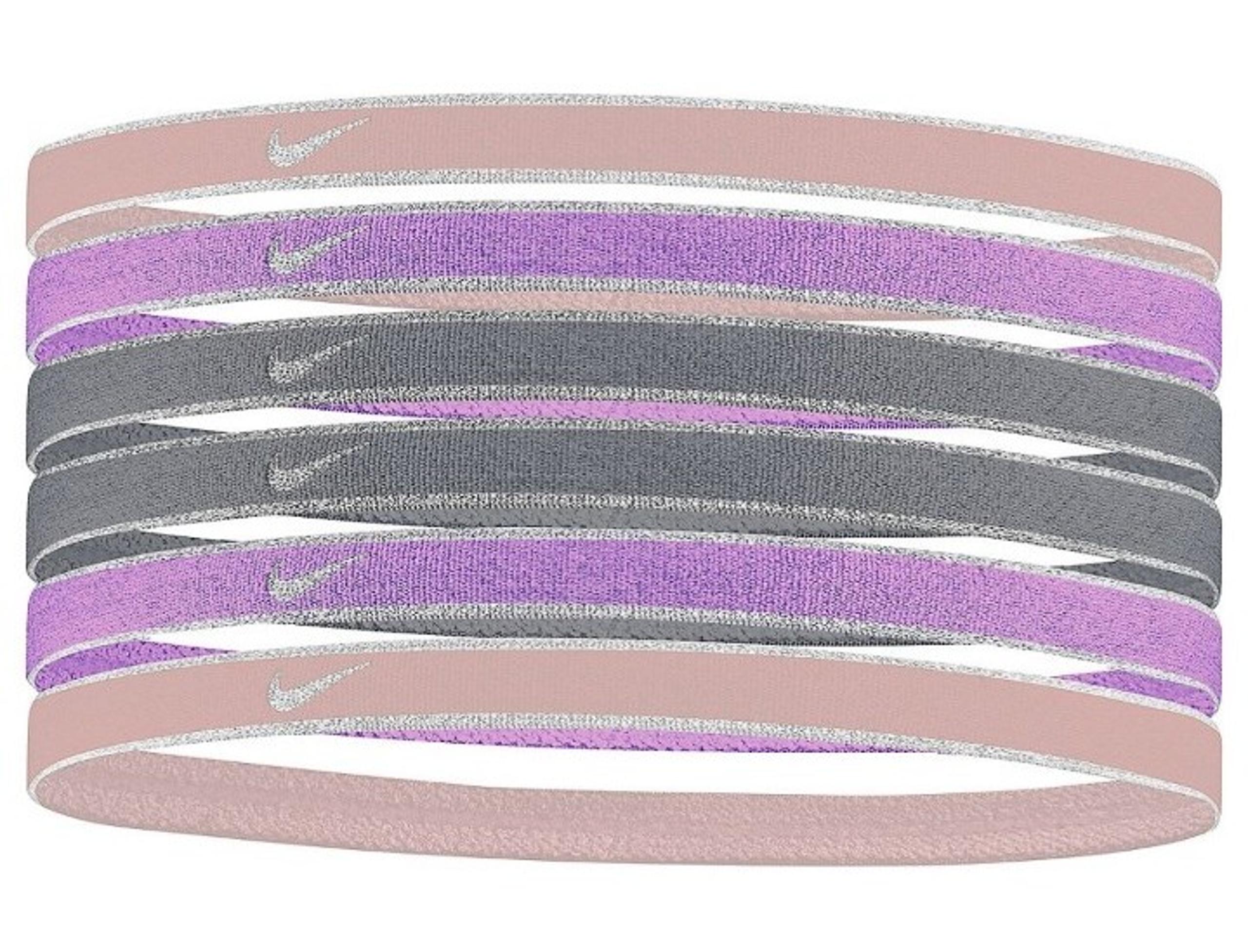 New Nike Women's Metallic Sport Headbands 6 Pack