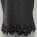 St. John Sleeveless V-Neck Shell Sweater Tank Top Black White Made in USA Size L