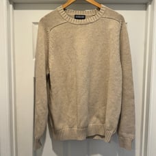 Land's End men's tan sweater sz 42-44 lg