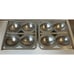 Vintage Aluminum Commercial 3D Egg Shaped Cake Pans Chocolate Mold Lot of 2