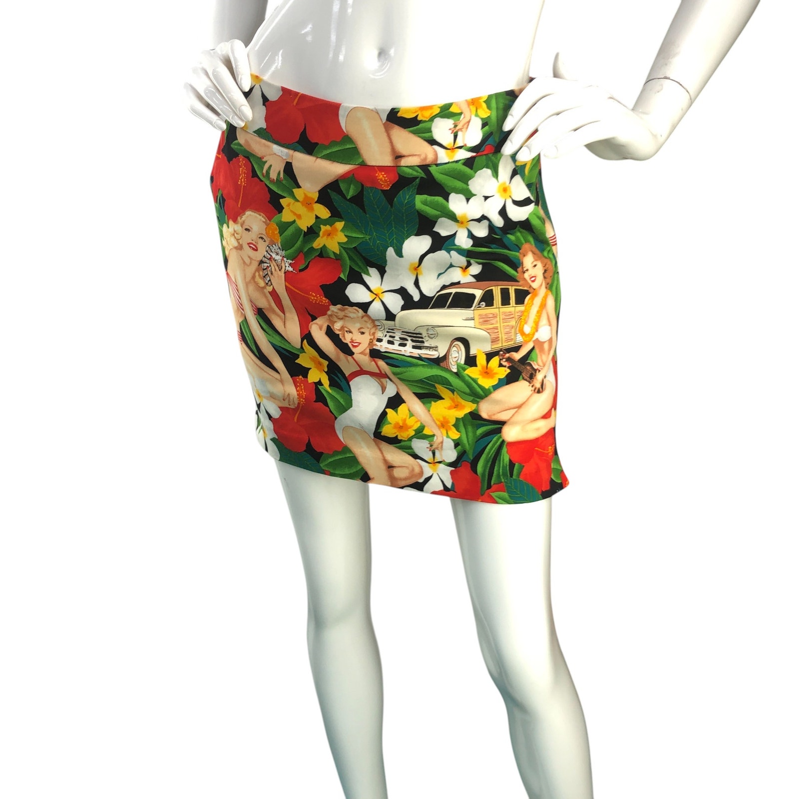 Loudmouth Golf Womens Size 0 Skort Mini Aloha Girls Hawaiian Pinup Floral