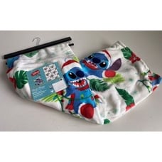 Disney Stitch With Mittens Winter Christmas Santa Hat Throw Blanket 50 X 70” NEW