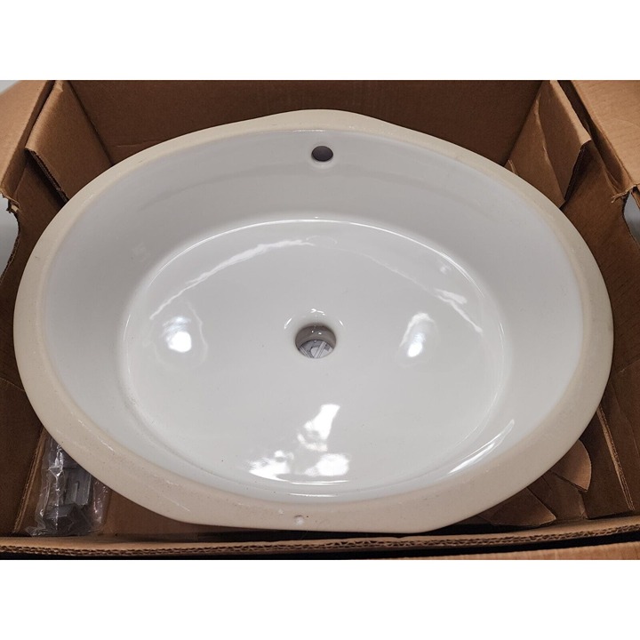 Kohler K-2881-0 Verticyl 17 Undermount Bathroom Sink w/ Overflow Drain White