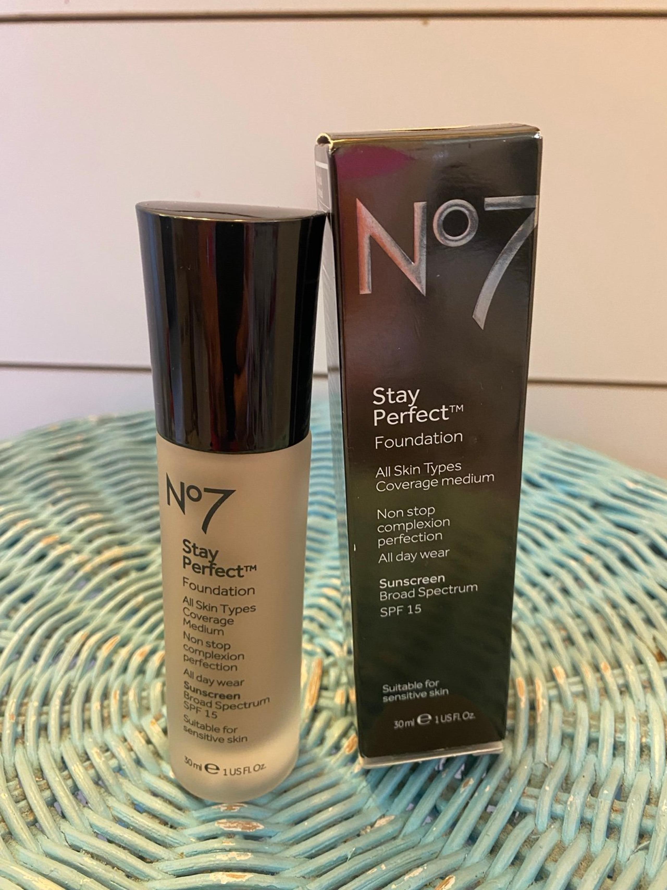 New No7 stay perfect foundation deeply beige spf 15 exp 5/2020 in box