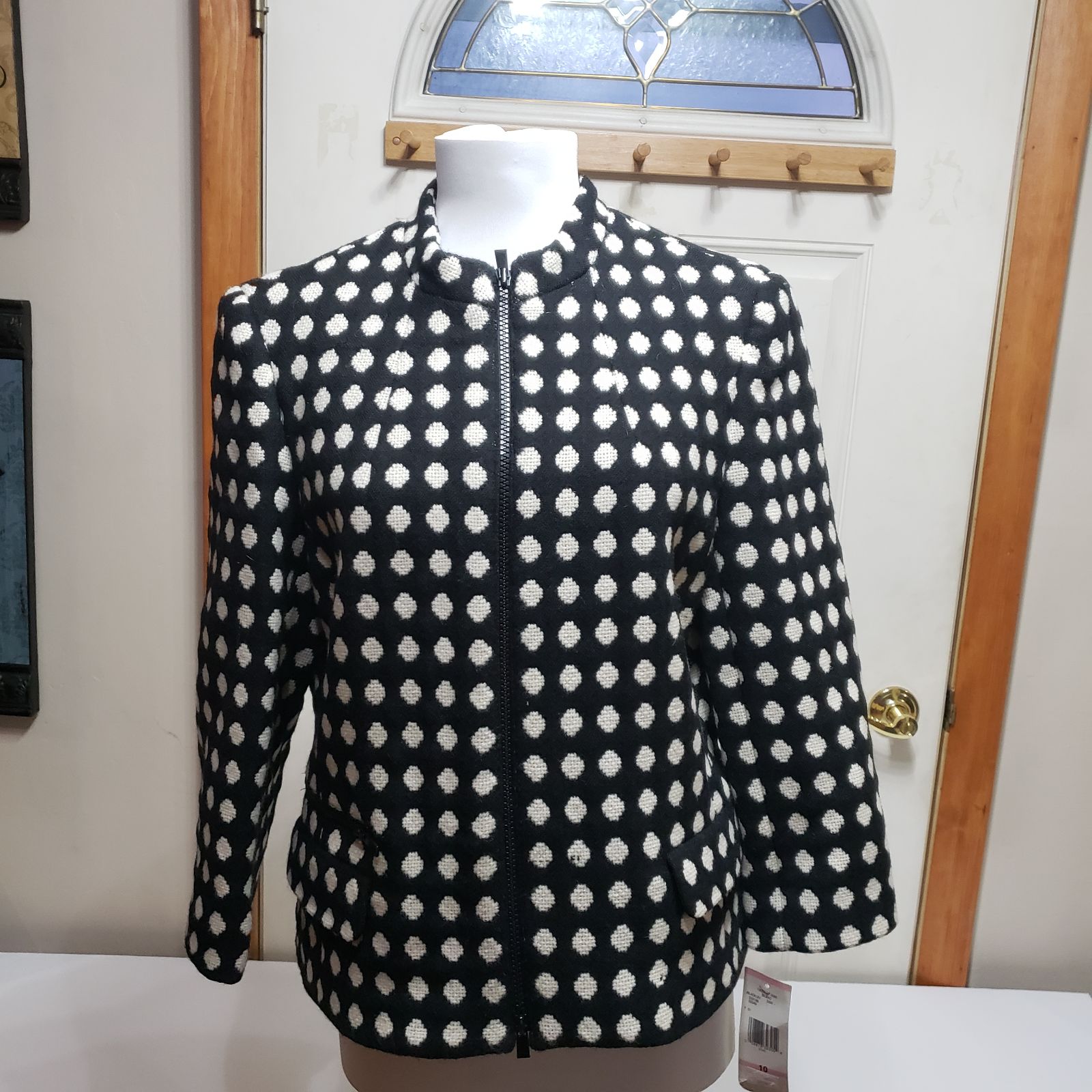 NeW Jones New York polkaDots Jacket Sz10