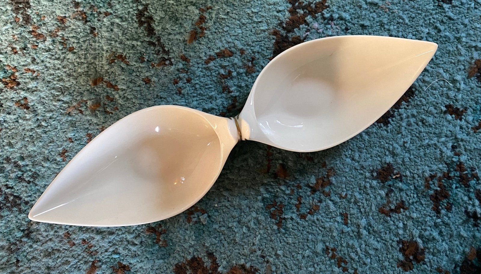 Vintage Lenox MCM double sided teardrop candy dish