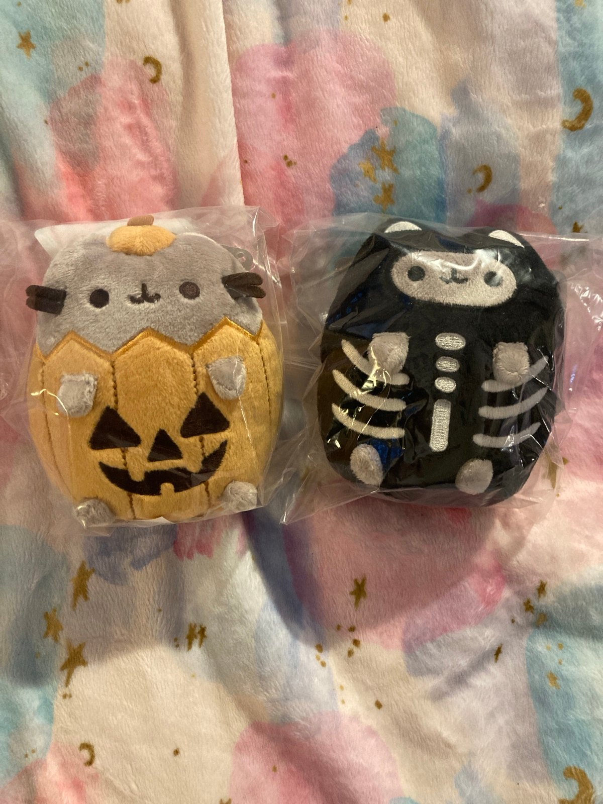 Pusheen Halloween Plush Bundle - Skeleton and Pumpkin