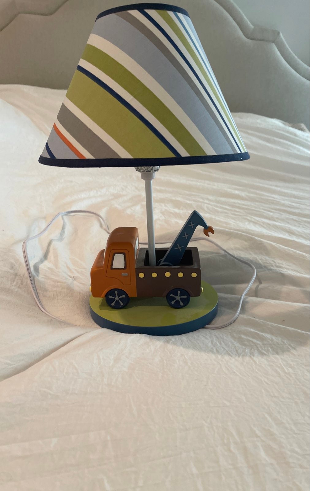 boy truck lamp by Lambs and ivy