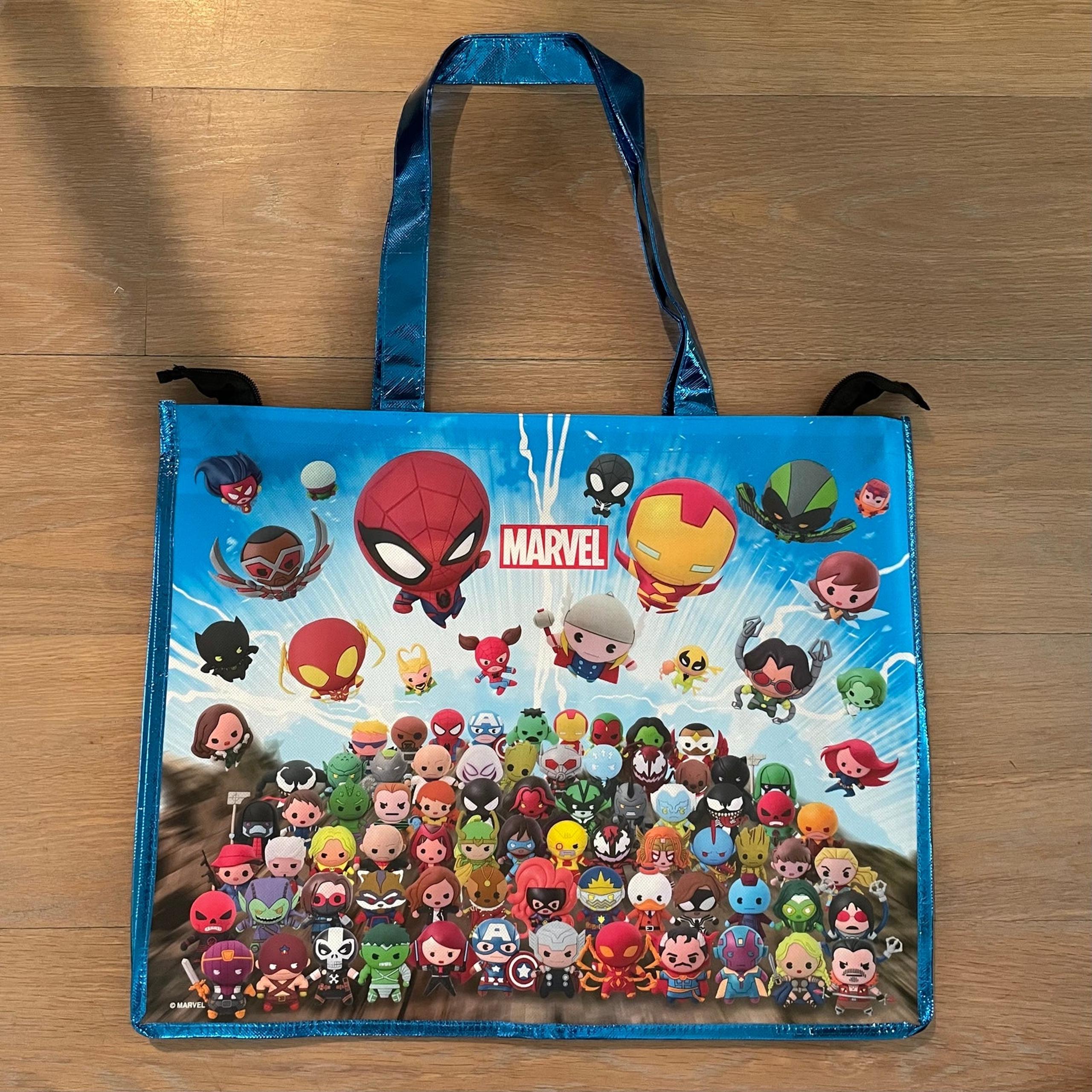 Disney marvel large shoppers tote bag from SDCC 2023 monogram- blue