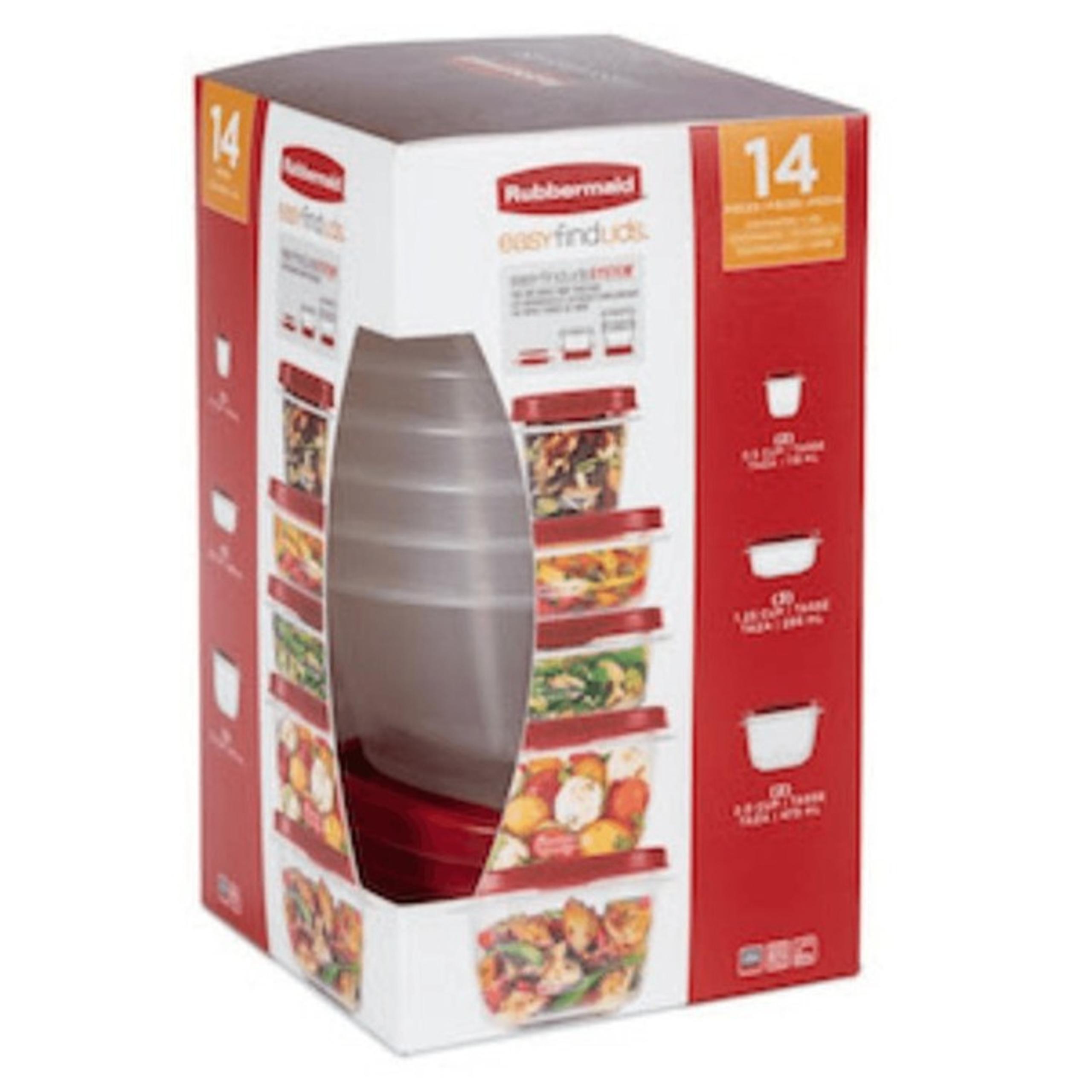 Rubbermaid EasyFindLids 14pc Food Storage Set 2133266