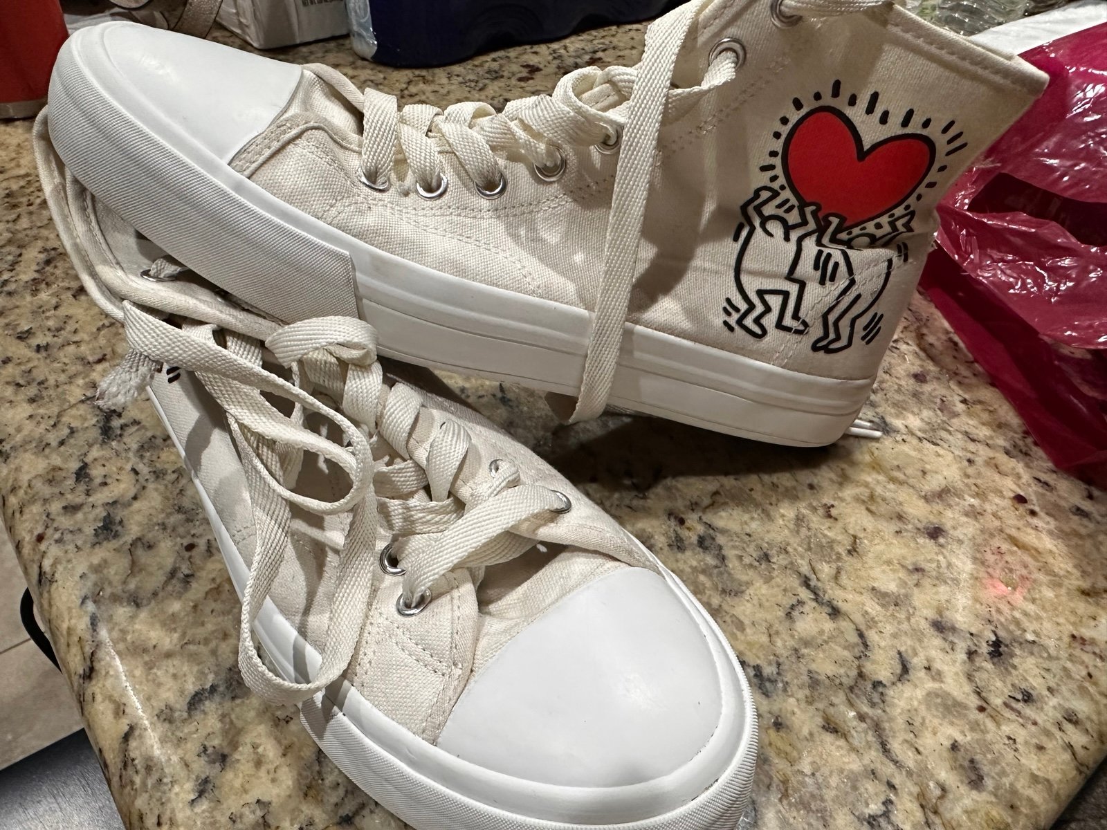 Keith Haring high tops look new sz 9 men’s