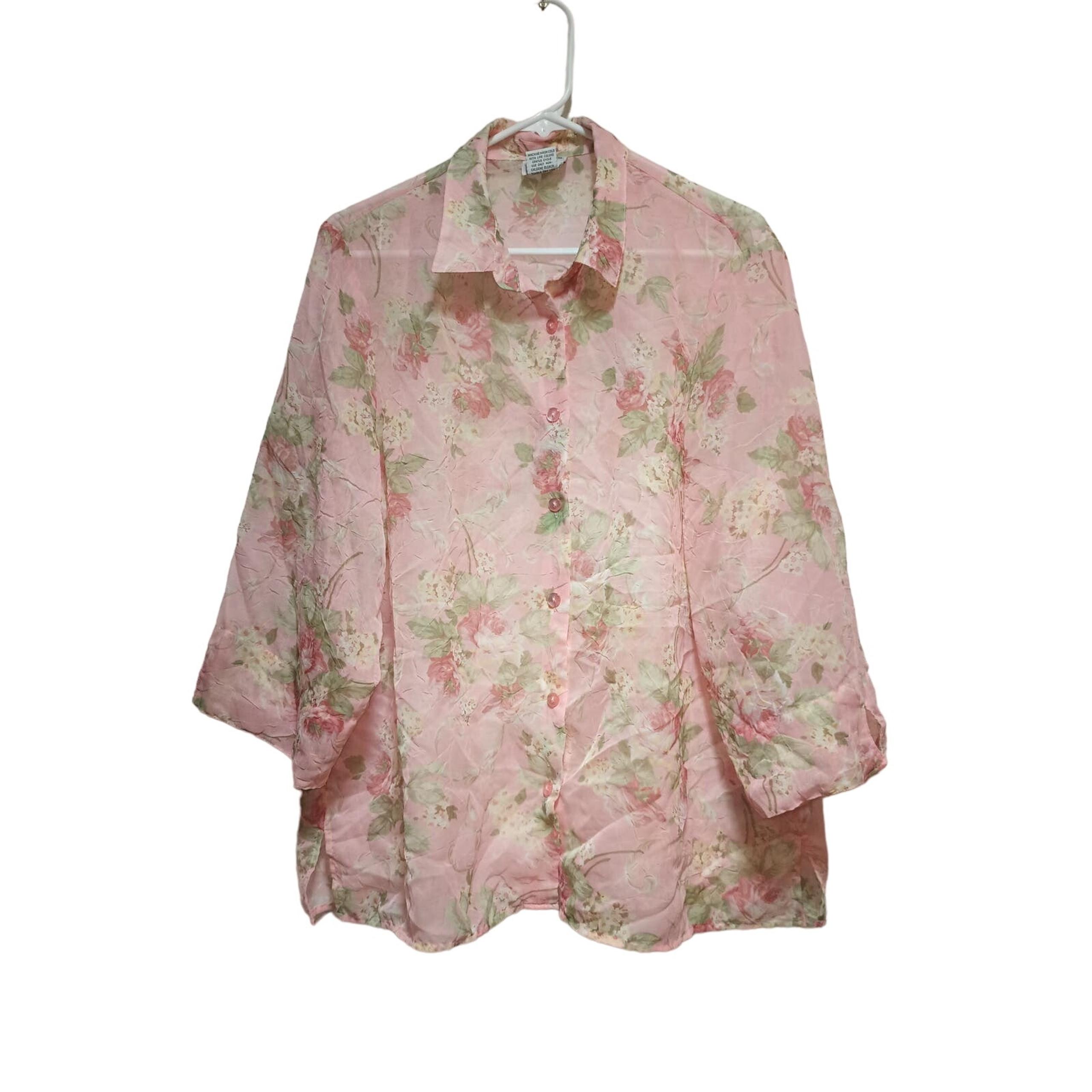 Bon Worth Women's Button Up Shirt Size Medium