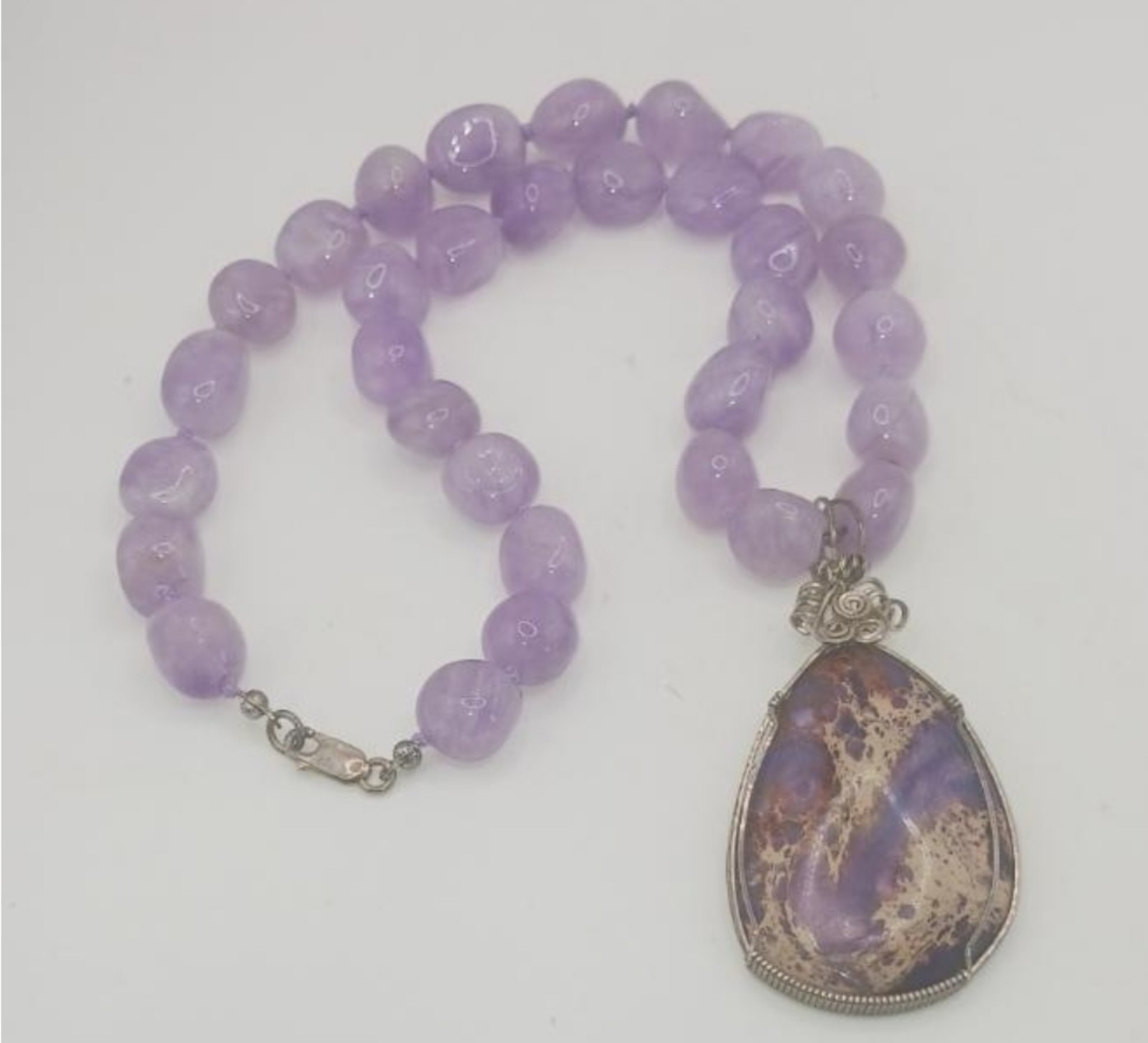 Sterling amethyst necklace