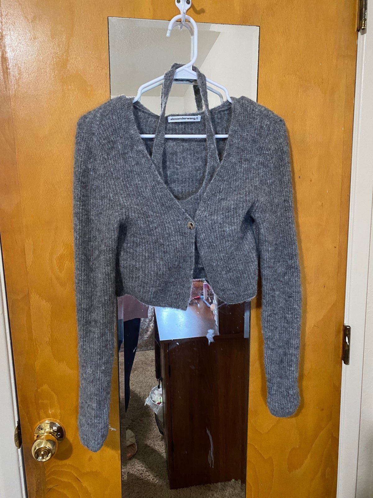 Authentic Alexander Wang Twinset Halter Pullover Cardigan