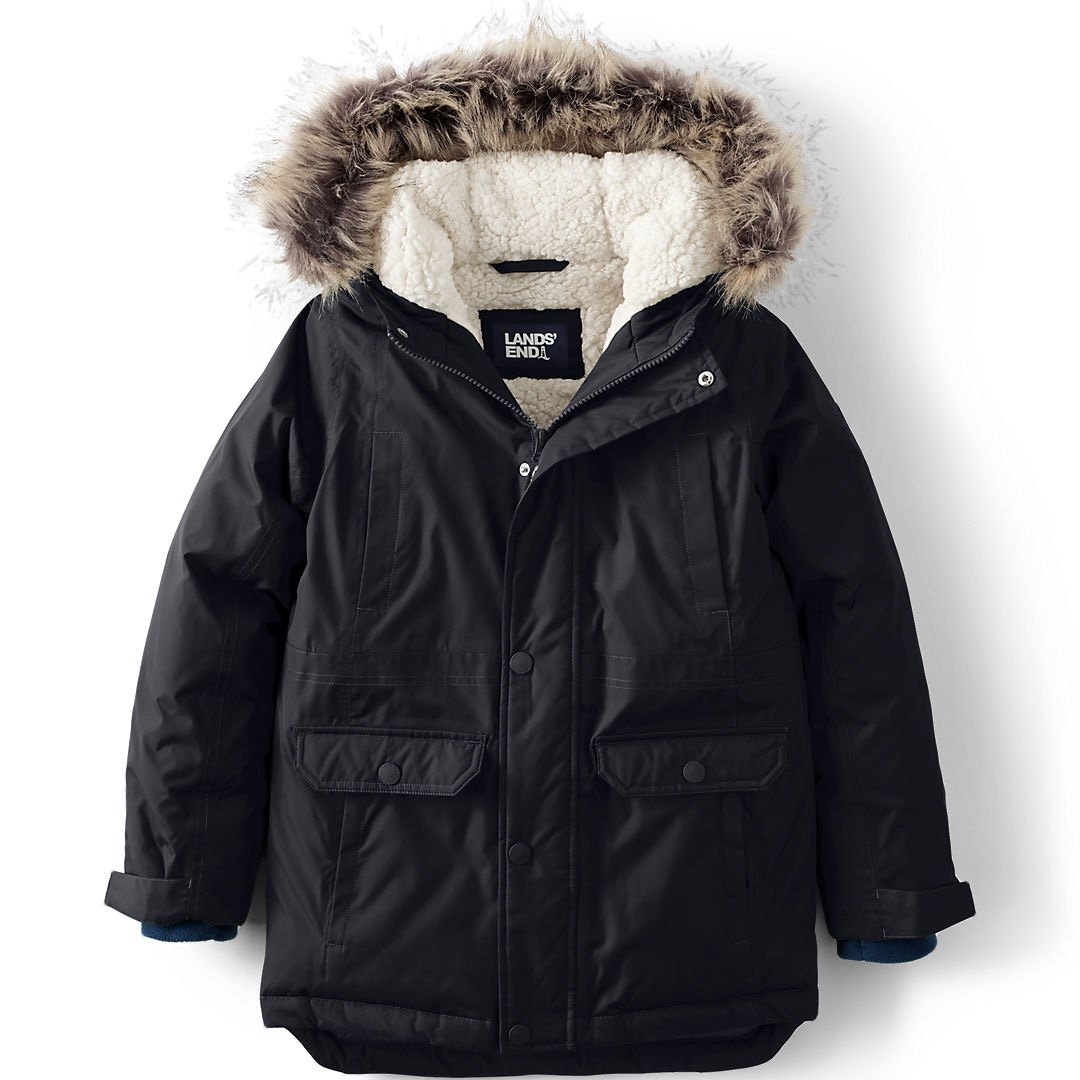 Lands End Kids Expedition Down Winter Parka Kids Size M
