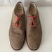 Tan Suede Lace Up Wingtip Casual Dress Derby Shoes Men Size US 12-12.5 (EU 46)