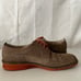 Tan Suede Lace Up Wingtip Casual Dress Derby Shoes Men Size US 12-12.5 (EU 46)