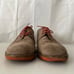 Tan Suede Lace Up Wingtip Casual Dress Derby Shoes Men Size US 12-12.5 (EU 46)