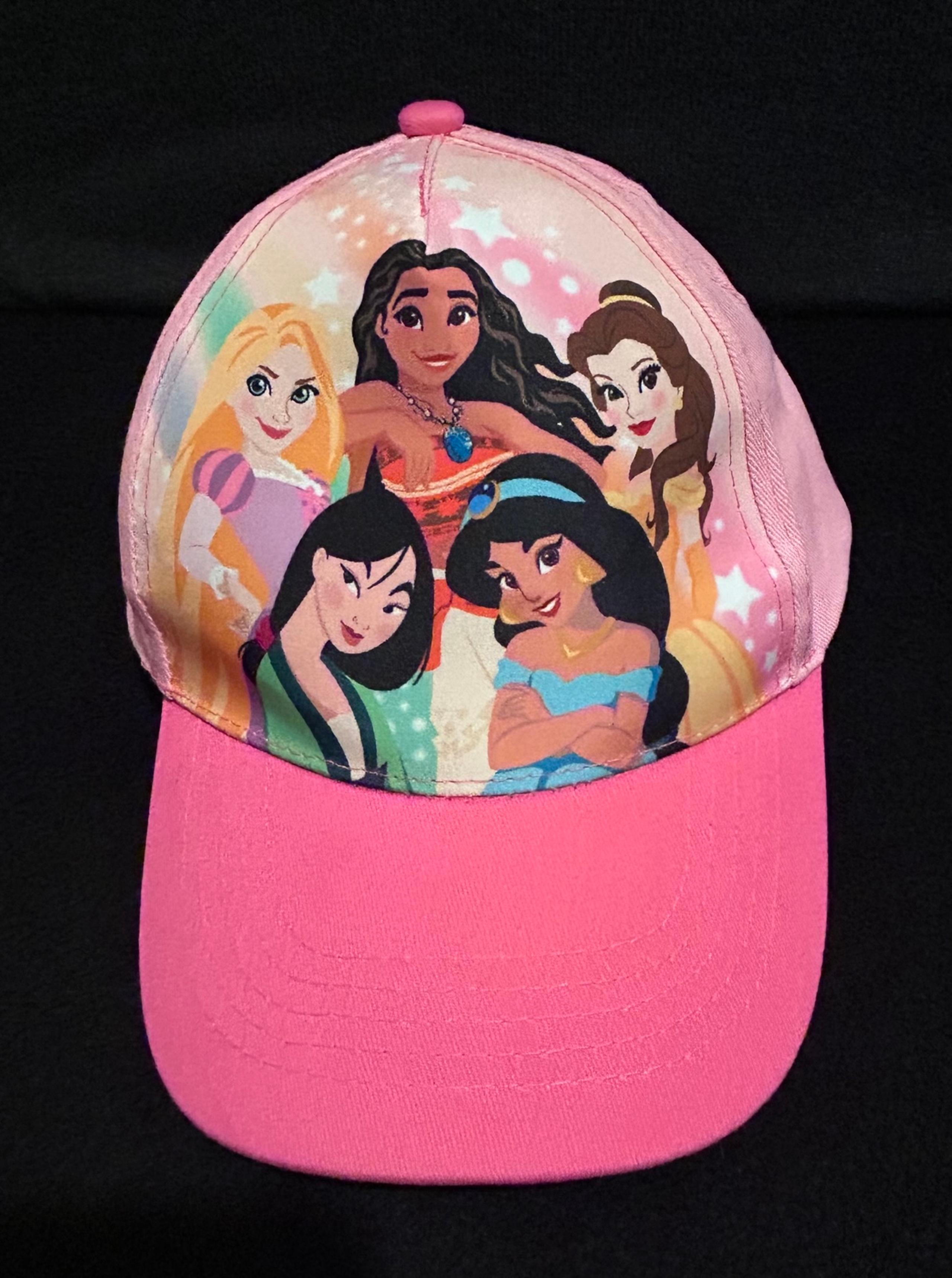 Disney Hat Girl One Size Princess Belle Moana Rapunzel Jasmine Mulan Core Cap
