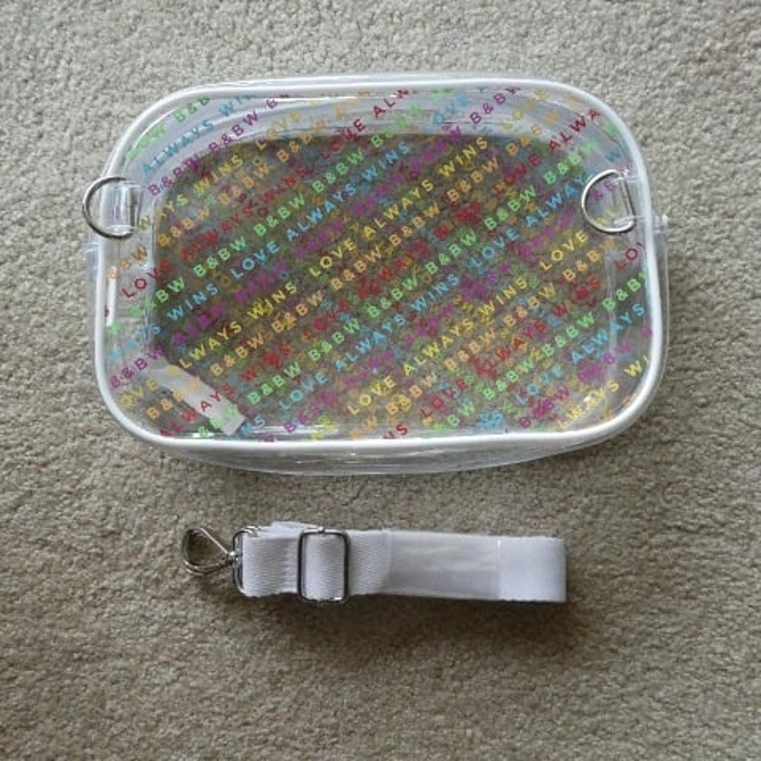 Bath & Body Works Clear Rainbow Purse