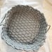 2 Gray rope Basket