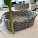 2 Gray rope Basket