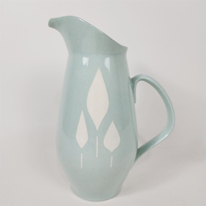 Vintage Franciscan Cypress Water Juice Pitcher Aqua Blue MCM - 10 1/4